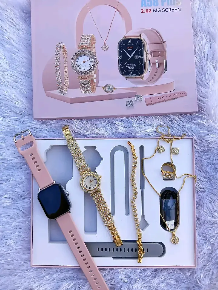 6 in 1 ladies smart watch set