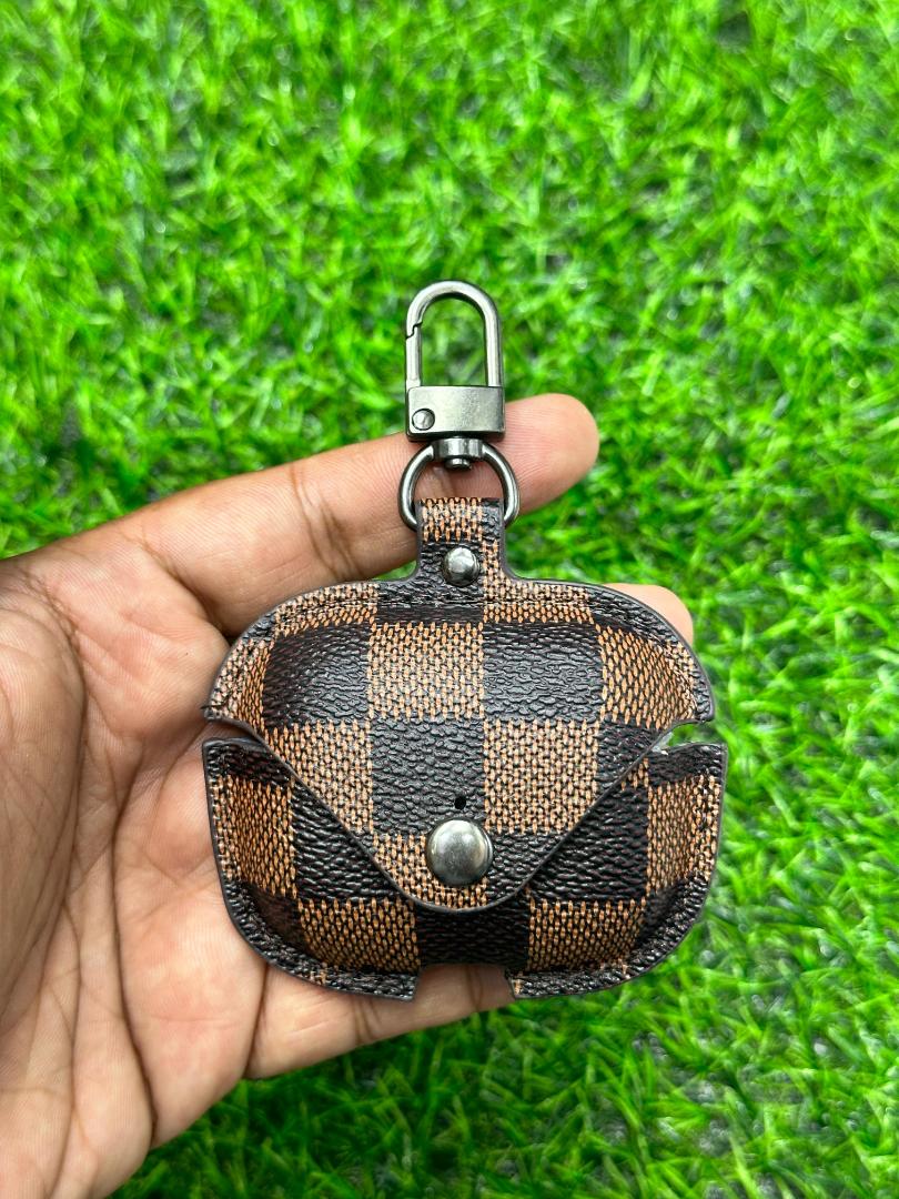 PU Leather Case for Airpods Pro Luxury Protective Cover with Anti-lost Buckle for Air Pods 1 2 3