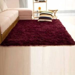 5 By 8 Fluffy Carpets - Soft Warm And Comfortable - Maroon