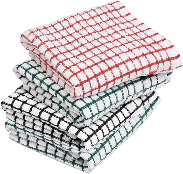 4 PCS Cotton Kitchen towels-MULTICOLOURED