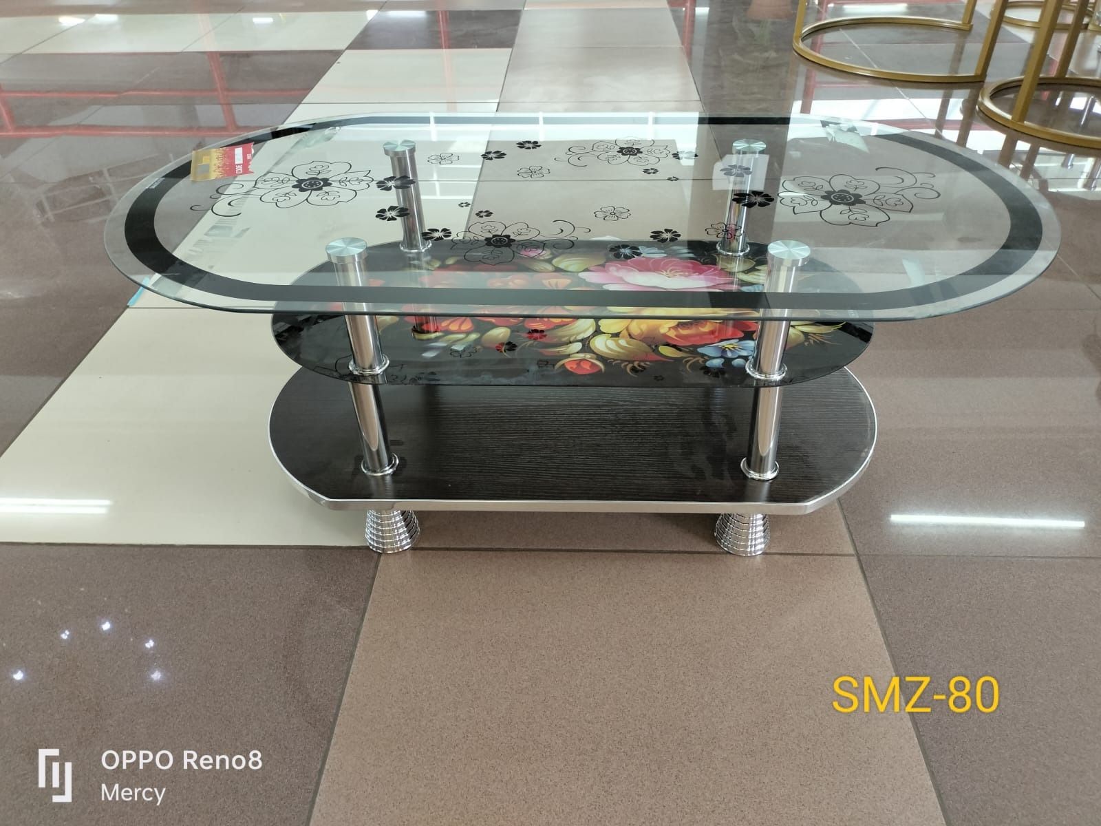 Executive glass coffee table