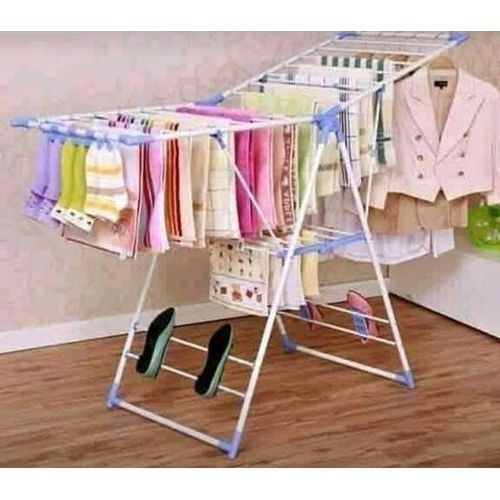 Portable Hanging Clothe Drying Rack - It is STAINLESS STEEL in nature, This hinders molds growth and rust.