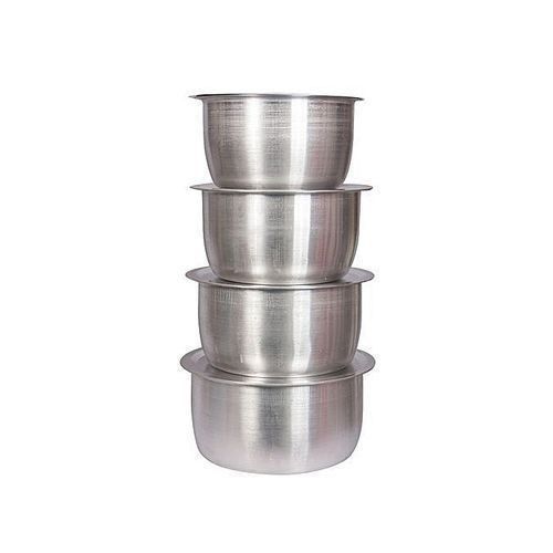 4 Pcs Set Of Stainless Aluminium Sufurias - Ideal even for jiko or firewood cooking during outdoor cooking.