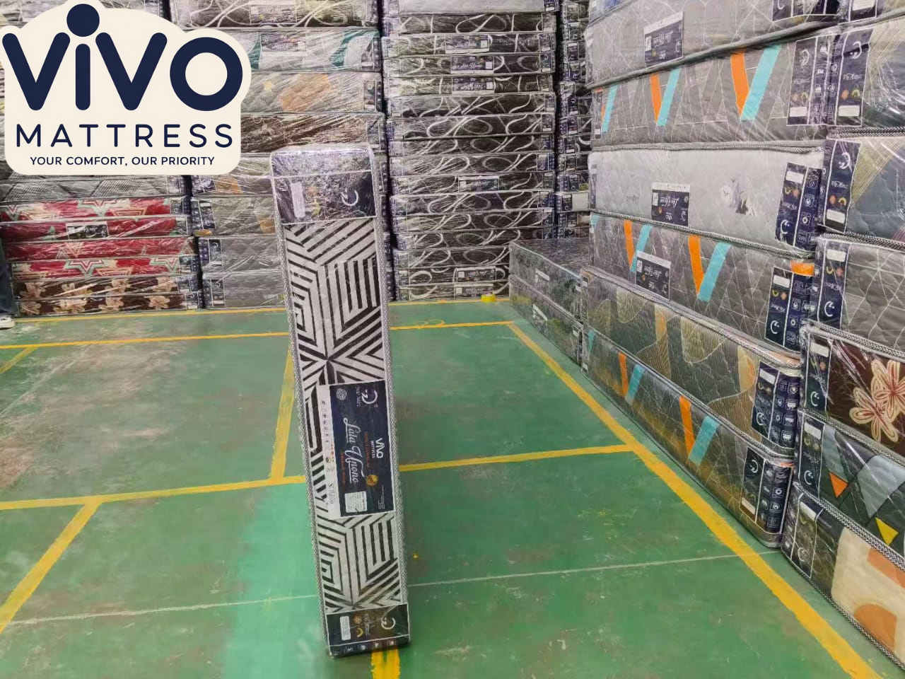 Vivo Mattress – Sleep Sure High-Density Quilted Series
Superior Comfort | Orthopedic Support | Trusted Quality
(Random color dispatch)