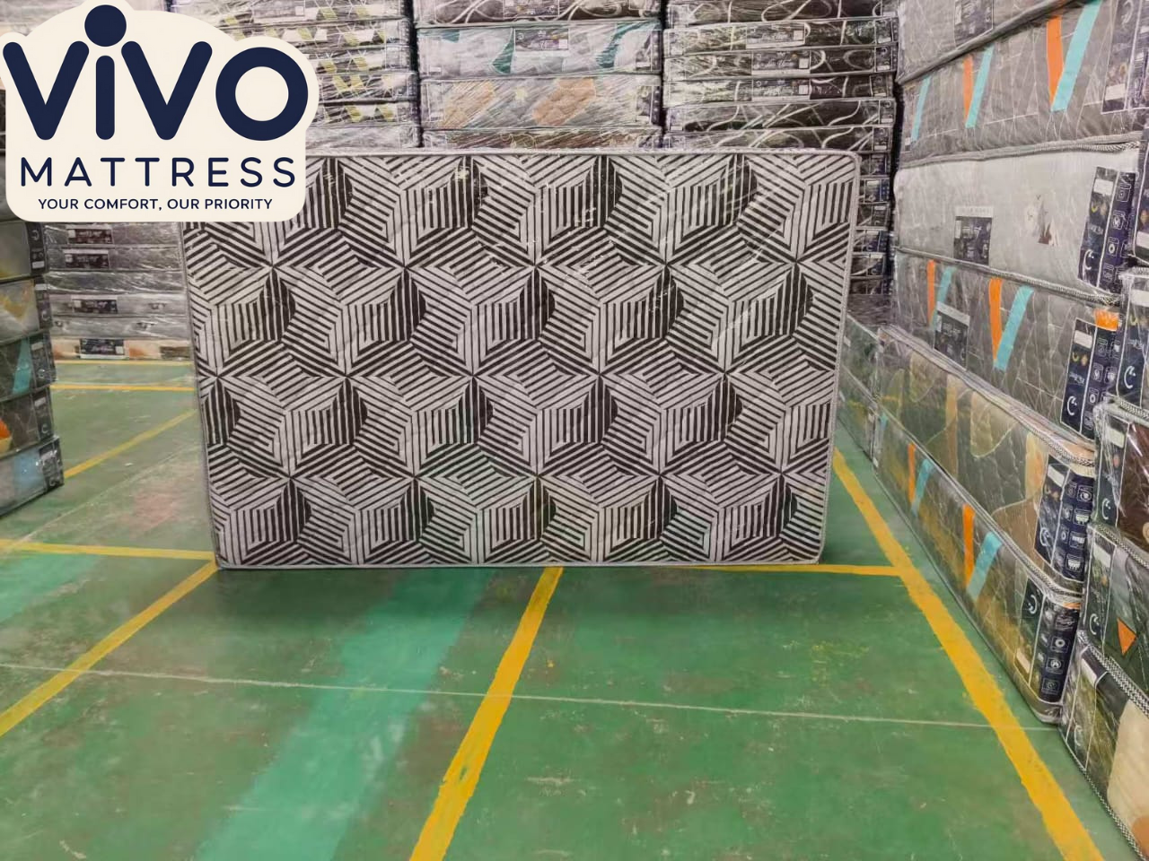 Vivo Mattress – Sleep Sure High-Density Quilted Series
Superior Comfort | Orthopedic Support | Trusted Quality
(Random color dispatch)