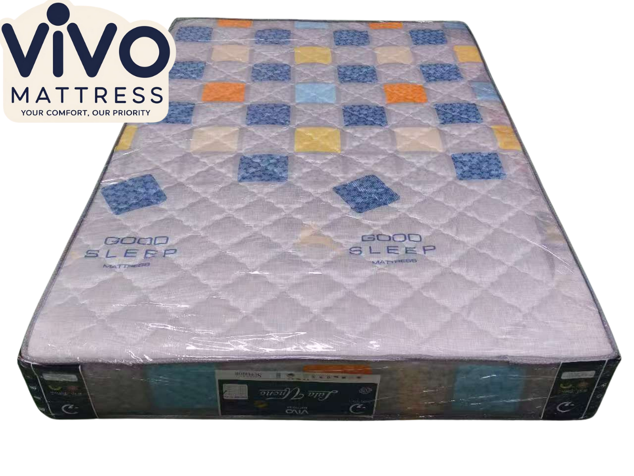 Vivo Mattress – Sleep Sure High-Density Quilted Series
Superior Comfort | Orthopedic Support | Trusted Quality
(Random color dispatch)