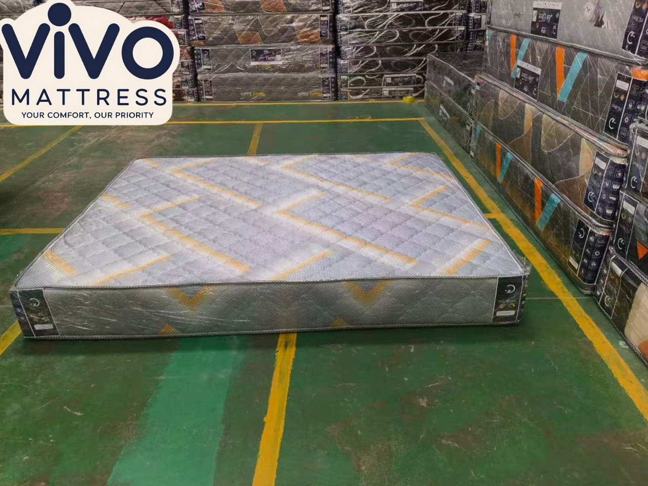 Vivo Mattress – Sleep Sure High-Density Quilted Series
Superior Comfort | Orthopedic Support | Trusted Quality
(Random color dispatch)