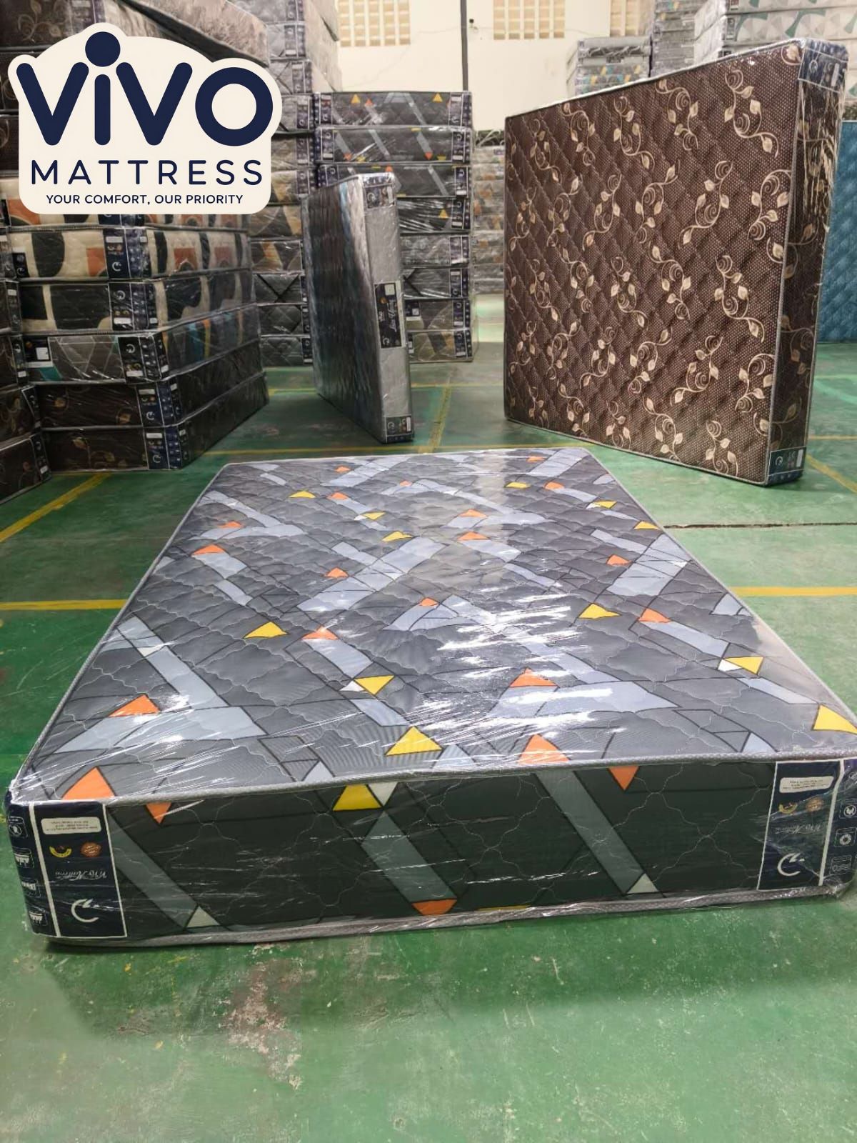 Vivo Mattress – Sleep Sure High-Density Quilted Series
Superior Comfort | Orthopedic Support | Trusted Quality
(Random color dispatch)