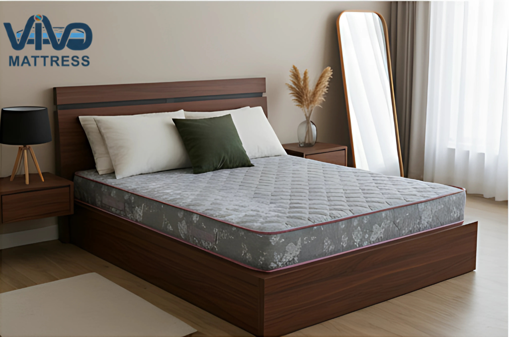 Vivo Premium Mattress – High-Density Orthopedic Support for Superior Sleep and Unmatched Comfort, Durable Contemporary Geometric Design with Elegant Quilted Finish