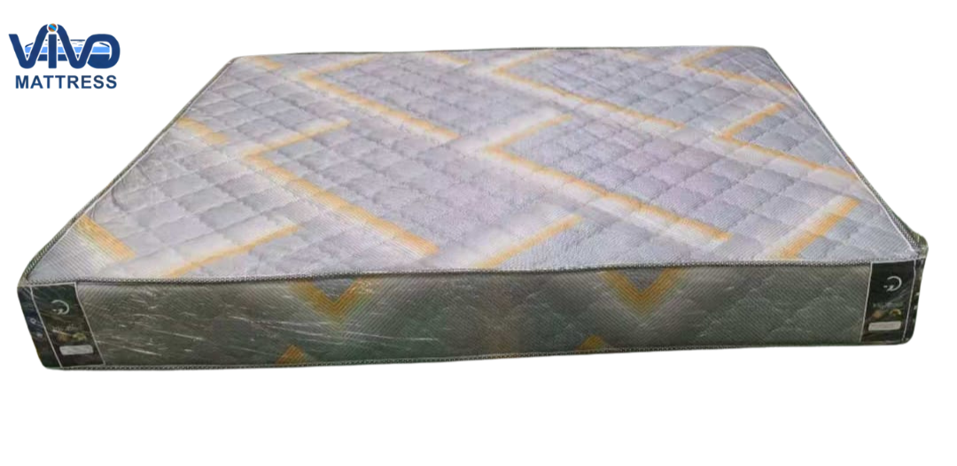 Vivo Premium Mattress – High-Density Orthopedic Support for Superior Sleep and Unmatched Comfort, Durable Contemporary Geometric Design with Elegant Quilted Finish