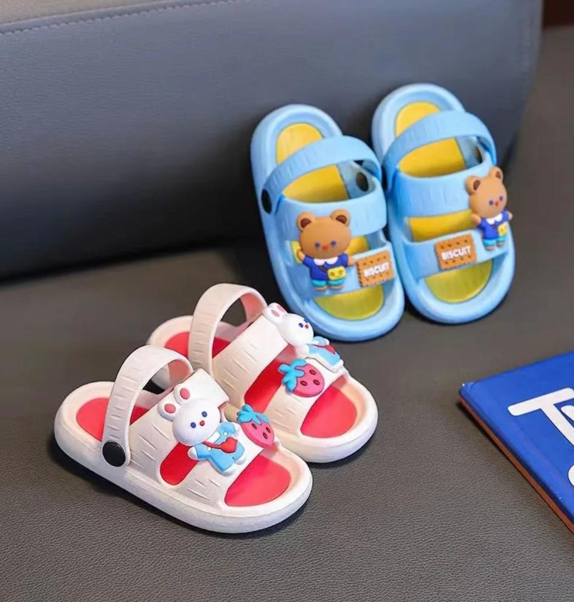 Children cartoon cute outdoor/indoor soft sole sandals.