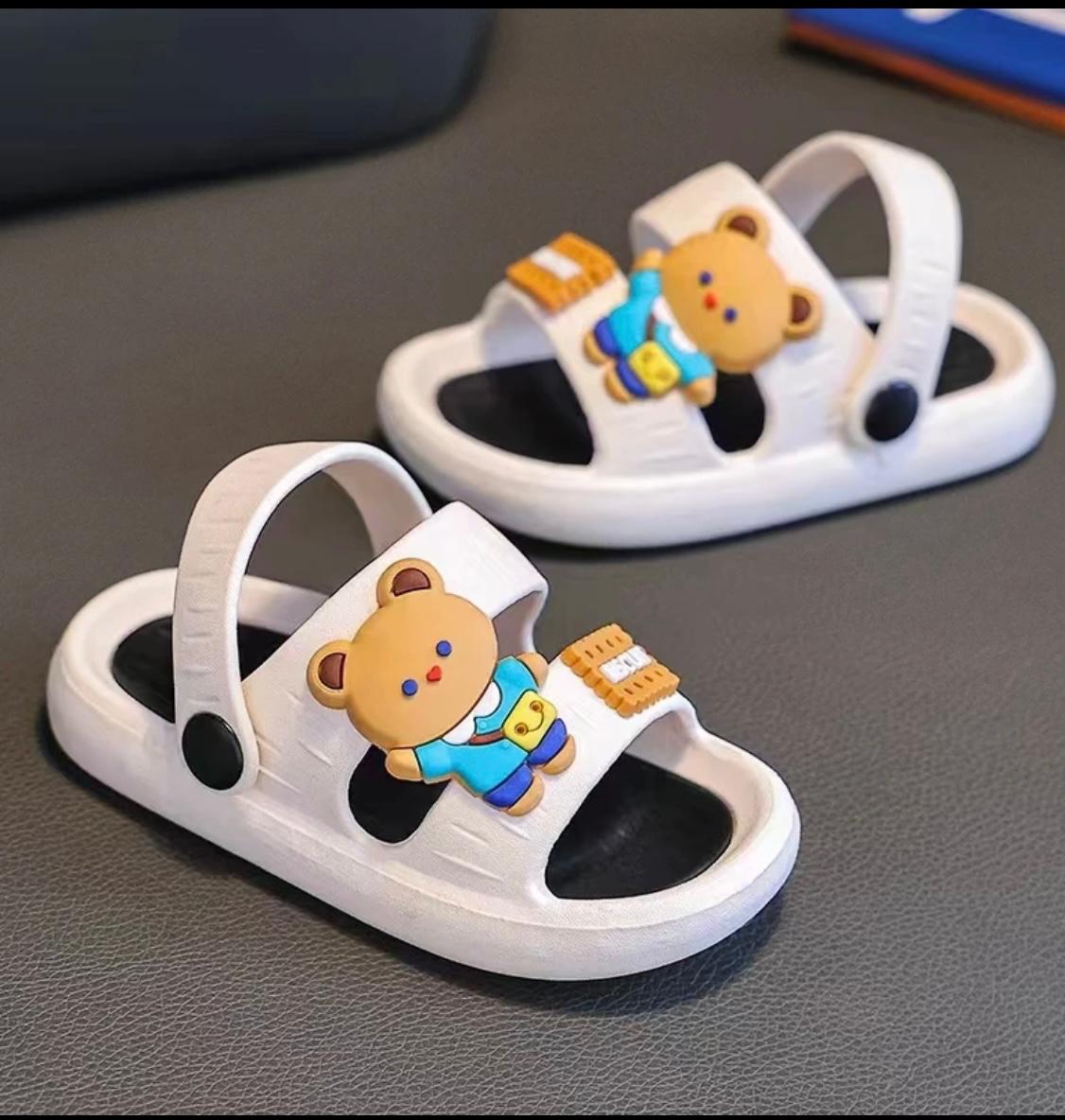 Children cartoon cute outdoor/indoor soft sole sandals.