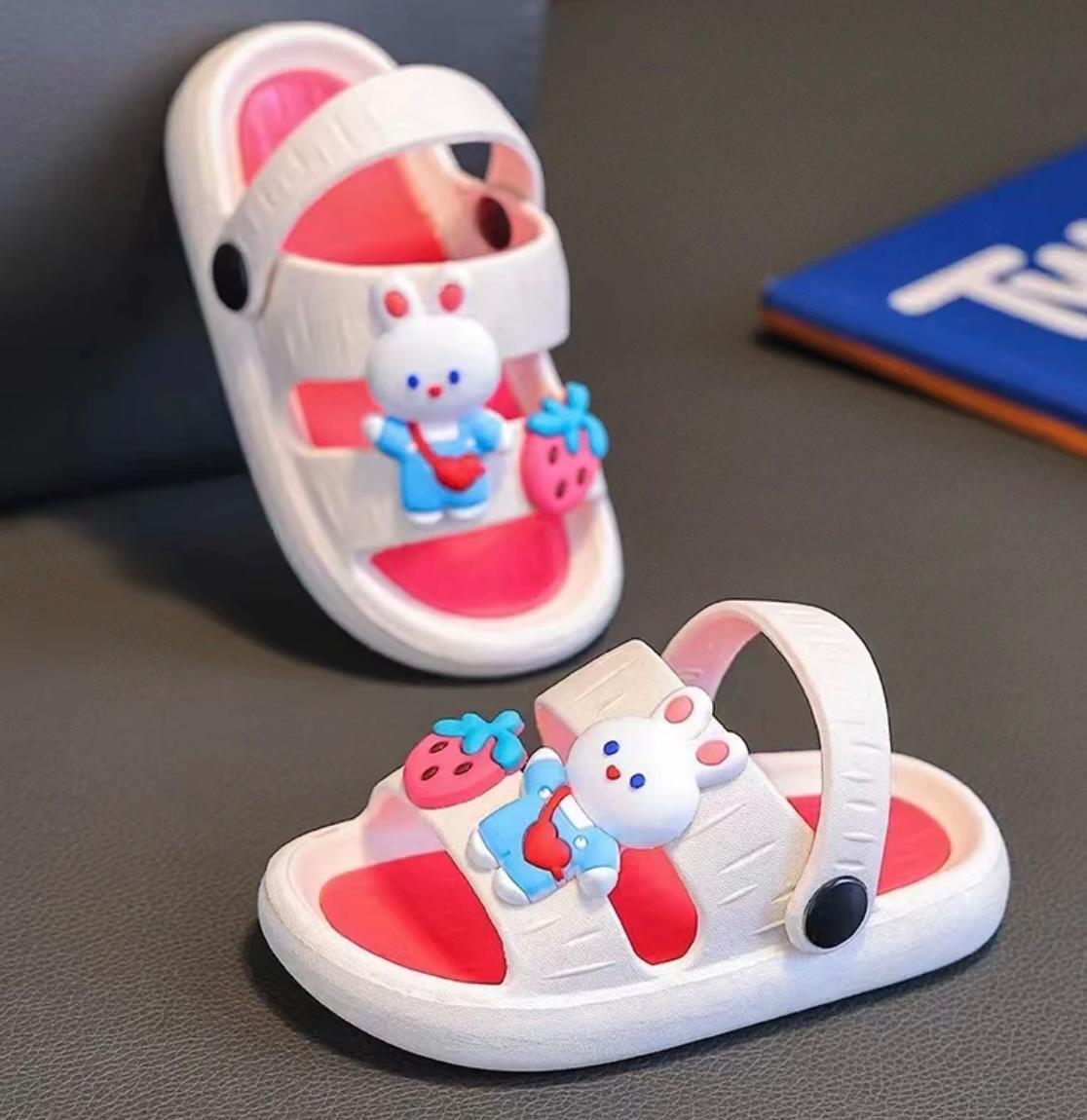 Children cartoon cute outdoor/indoor soft sole sandals.