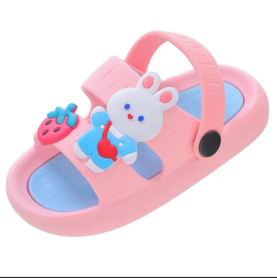 Children cartoon cute outdoor/indoor soft sole sandals.