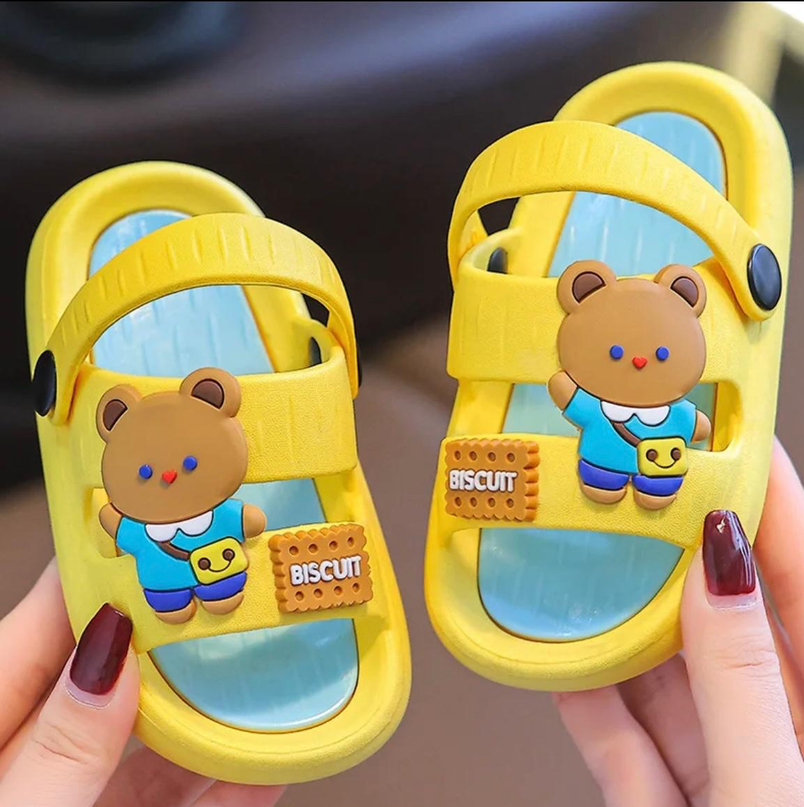 Children cartoon cute outdoor/indoor soft sole sandals.