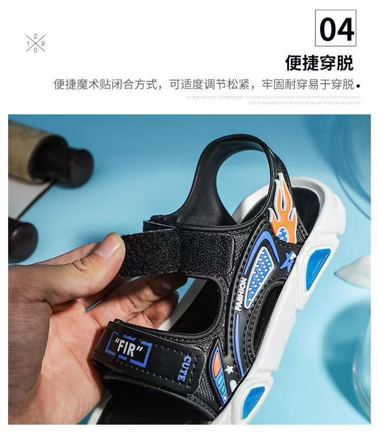 FASHION BEACH BOYS SHOES , OPEN TOE OUTDOOR SPORT SANDALS ,ATHLETIC LIGHTWEIGHT KIDS-TEENAGE SPORT SANDALS