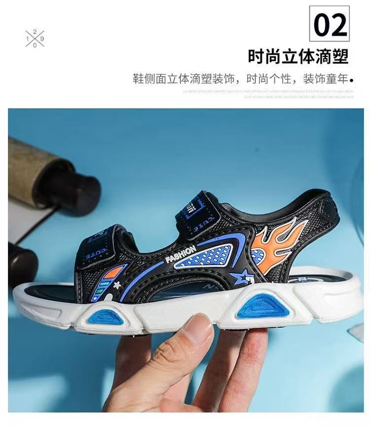 FASHION BEACH BOYS SHOES , OPEN TOE OUTDOOR SPORT SANDALS ,ATHLETIC LIGHTWEIGHT KIDS-TEENAGE SPORT SANDALS
