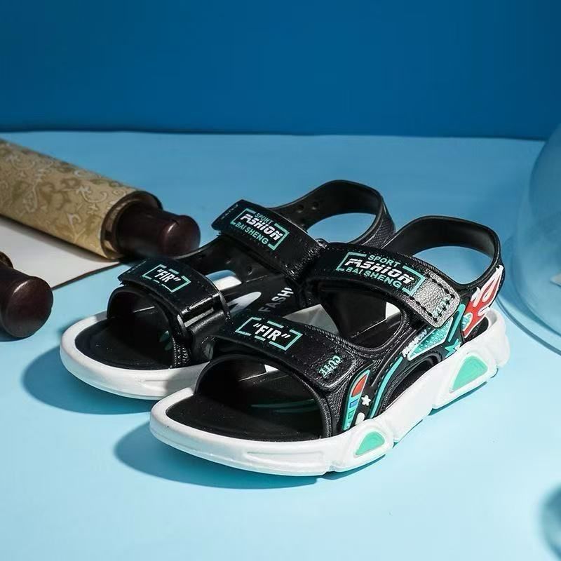 FASHION BEACH BOYS SHOES , OPEN TOE OUTDOOR SPORT SANDALS ,ATHLETIC LIGHTWEIGHT KIDS-TEENAGE SPORT SANDALS