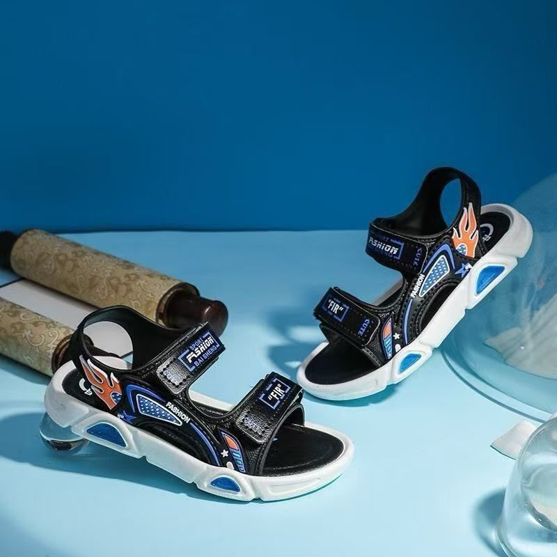 FASHION BEACH BOYS SHOES , OPEN TOE OUTDOOR SPORT SANDALS ,ATHLETIC LIGHTWEIGHT KIDS-TEENAGE SPORT SANDALS
