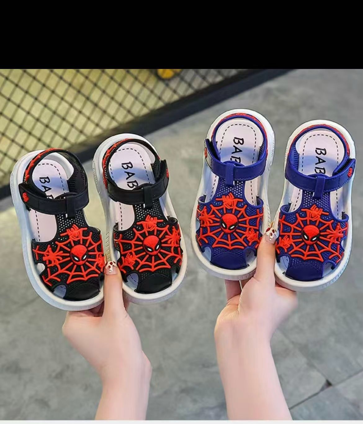 TRENDY SPIDERMAN BOYS CASUAL BEACH OPEN SHOES