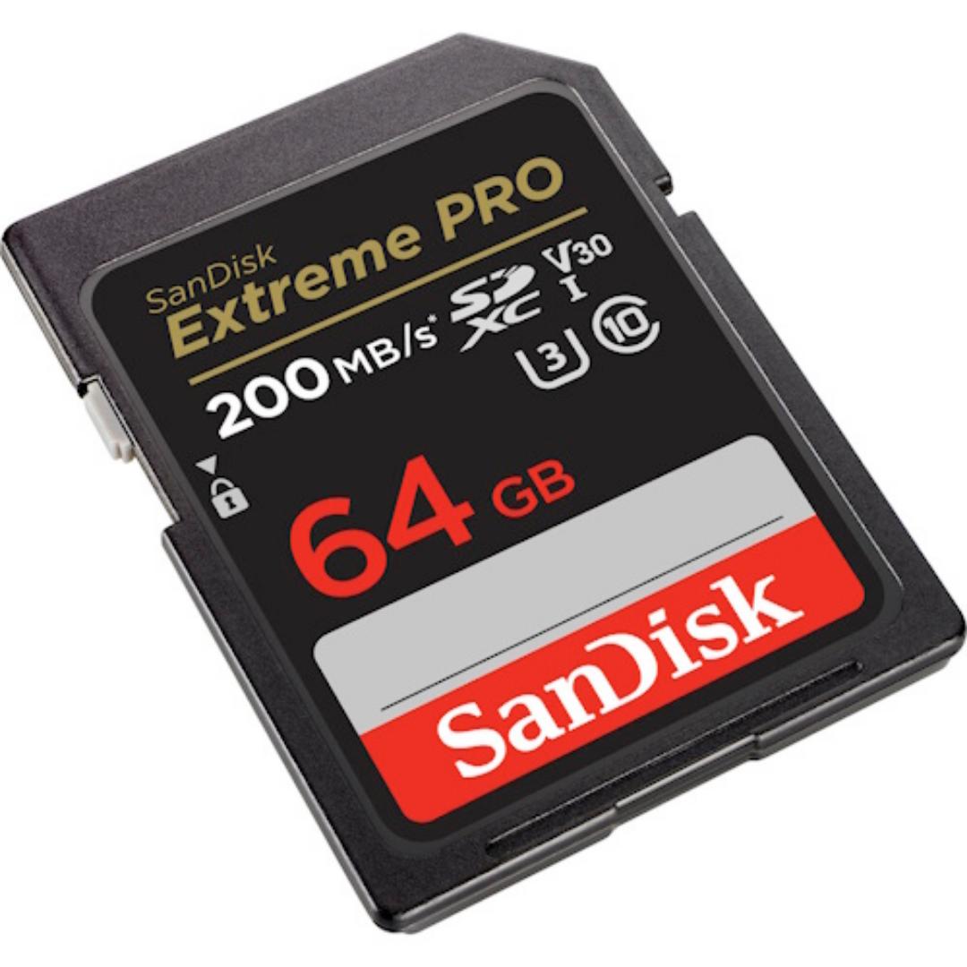 64gb  SanDisk SD card Extreme pro SDXC- 200MB/s