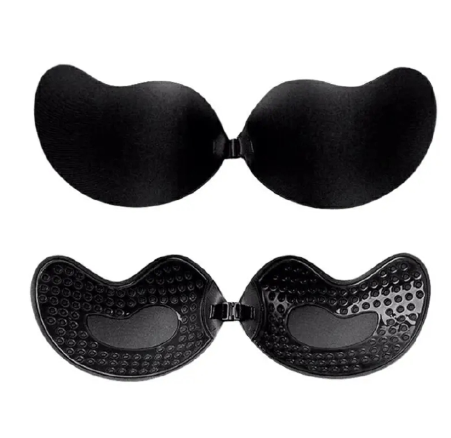 2 Pairs Sticky Bras, Backless Strapless Bra Push Up, Adhesive Invisible Lift Up Bras