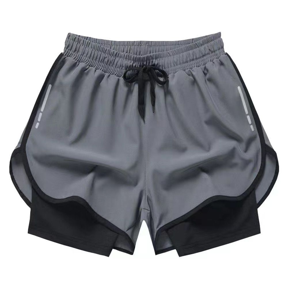 Men's summer sports shorts quick drying running training fitness lining shorts Marathon track loose men’s sports shorts