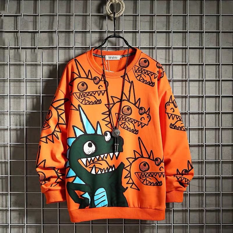 Men's Long Sleeve Pullover Tops  Hot Sale Casual Custom T-Shirts For Men Good Quality Crewneck T-Shirt Printed Design Men‘s Clothing