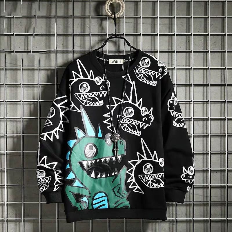 Men's Long Sleeve Pullover Tops  Hot Sale Casual Custom T-Shirts For Men Good Quality Crewneck T-Shirt Printed Design Men‘s Clothing