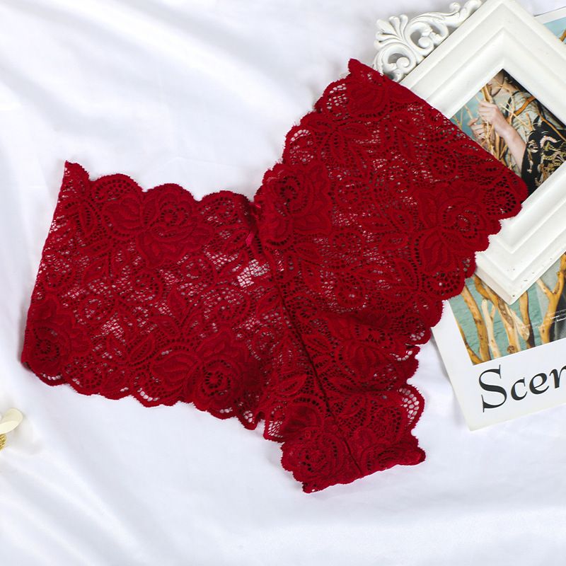 5 pack Plus Size Seductive Lace Boyshorts Panties - Low Waist Comfortable Plus Size Underwear for Women