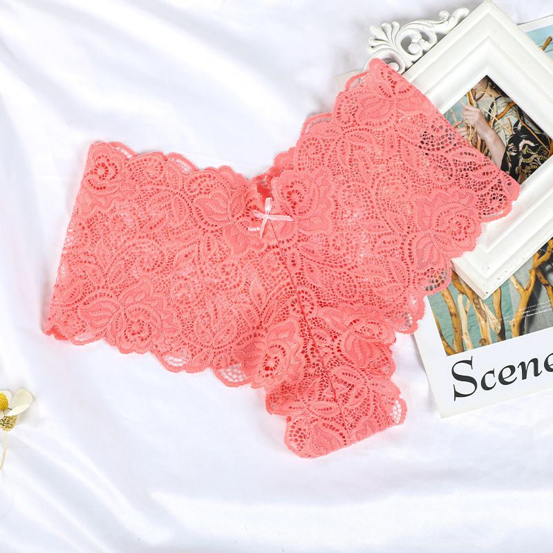 5 pack Plus Size Seductive Lace Boyshorts Panties - Low Waist Comfortable Plus Size Underwear for Women