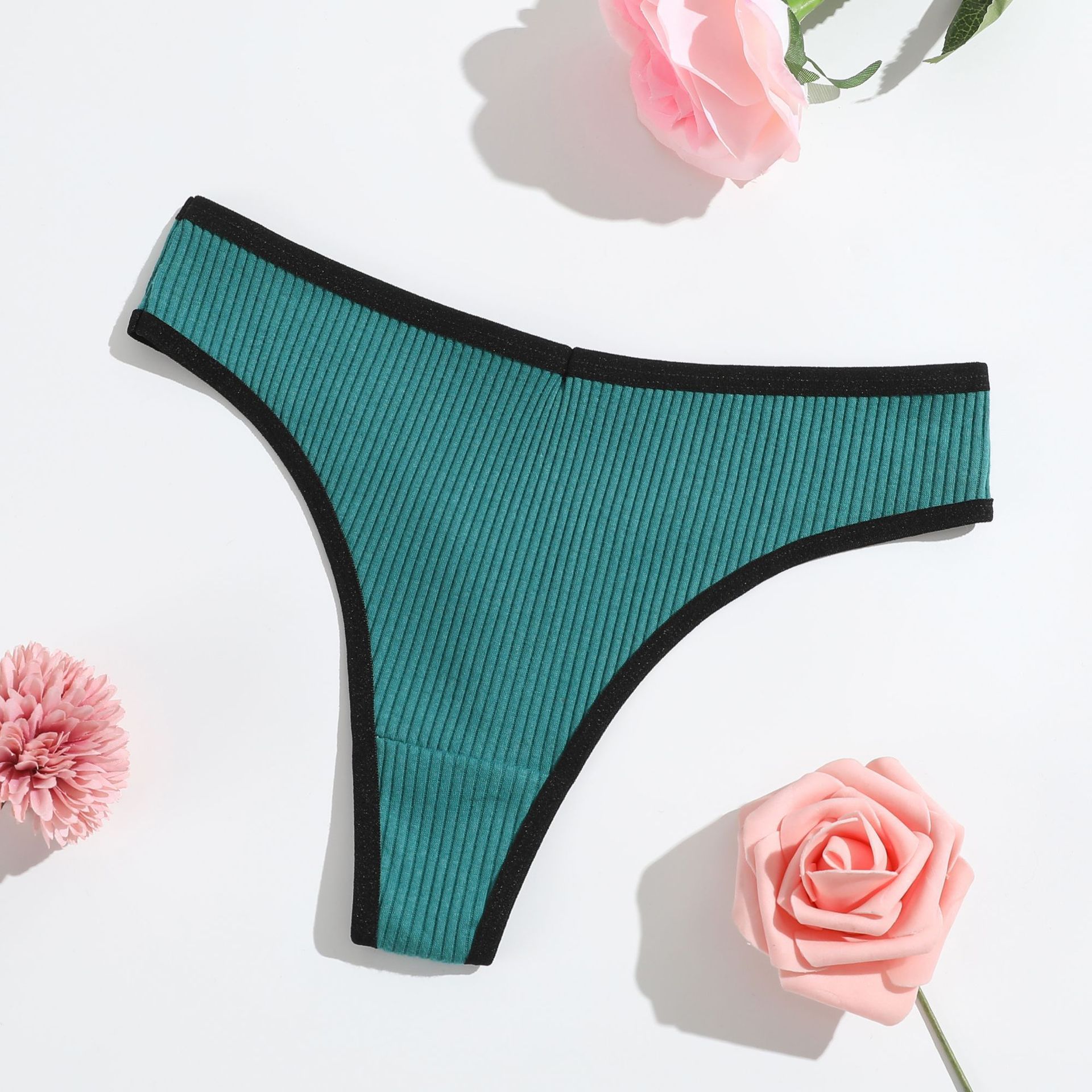 6Pcs Seamless Women Underwear Thongs,No Show Ladies Thong,No Line Workout Breathable Comfortable Panties,Soft Undies，6-pack