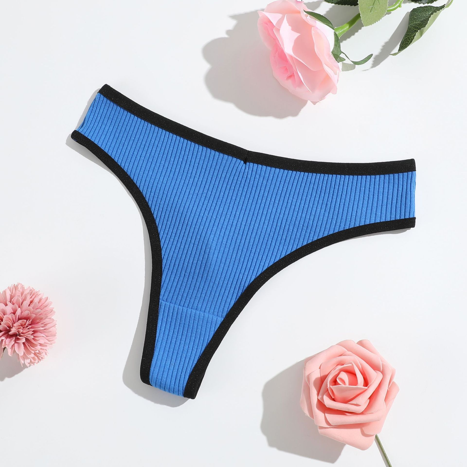 6Pcs Seamless Women Underwear Thongs,No Show Ladies Thong,No Line Workout Breathable Comfortable Panties,Soft Undies，6-pack