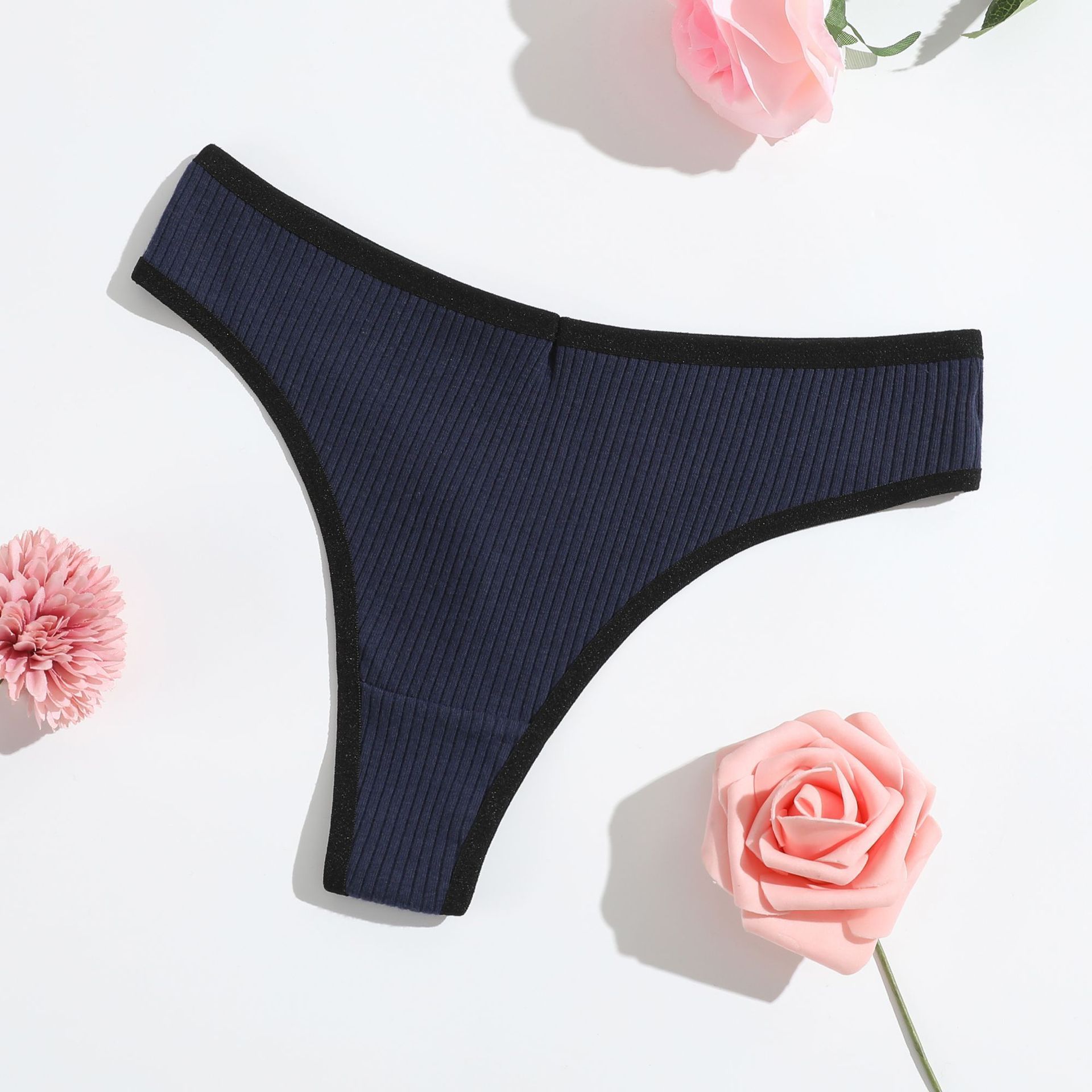 6Pcs Seamless Women Underwear Thongs,No Show Ladies Thong,No Line Workout Breathable Comfortable Panties,Soft Undies，6-pack