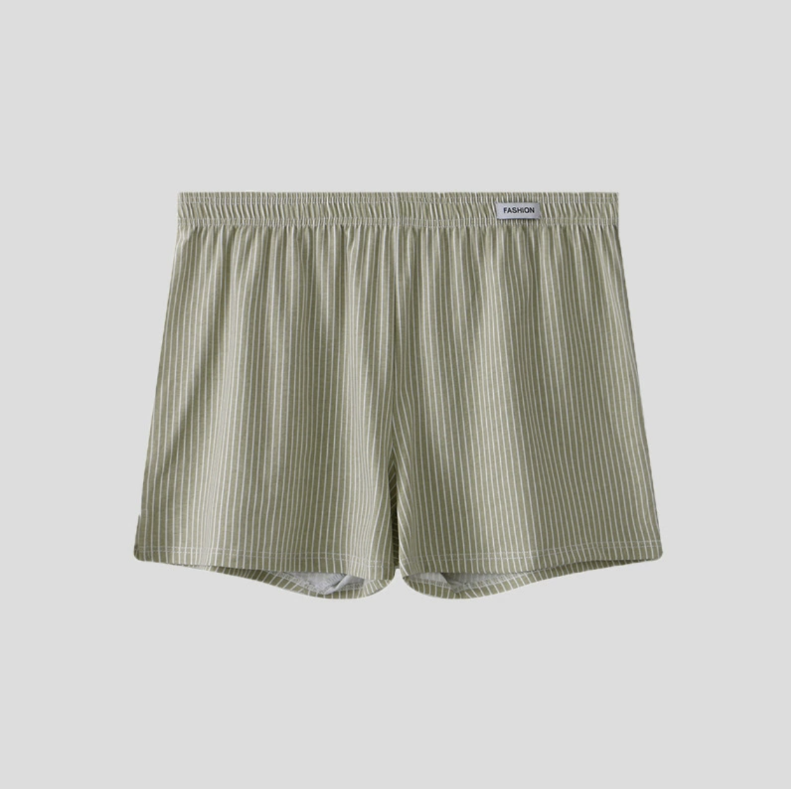 3Pcs Men's Cotton Loose Arrow Pants Woven Boxer Briefs Shorts Home Pajama Shorts Breathable Men Stripe Plaid Underwear Boxers Shorts