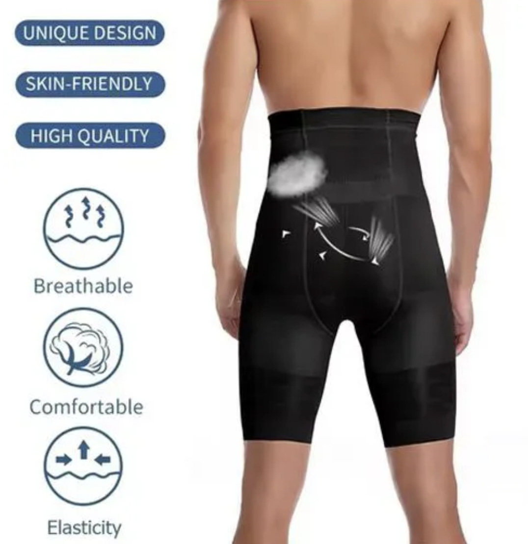 Men Body Shaper Tummy Control Shorts Shapewear Belly Girdle Boxer Briefs High Waisted Slimming Underwear Leg Compression Panties