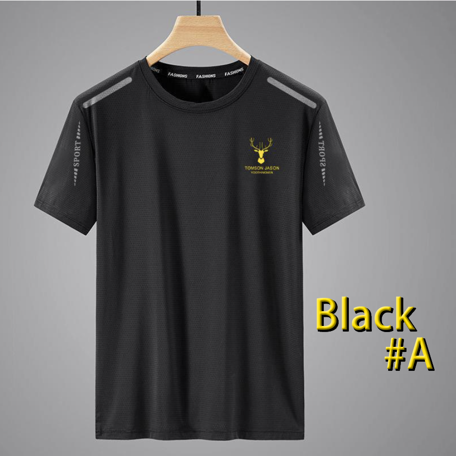 Men's Cooling Quick-Dry T-Shirt - Breathable Mesh Design, Relaxed Fit Casual Top for Summer, Plus Size Trendy T-shirts For Men