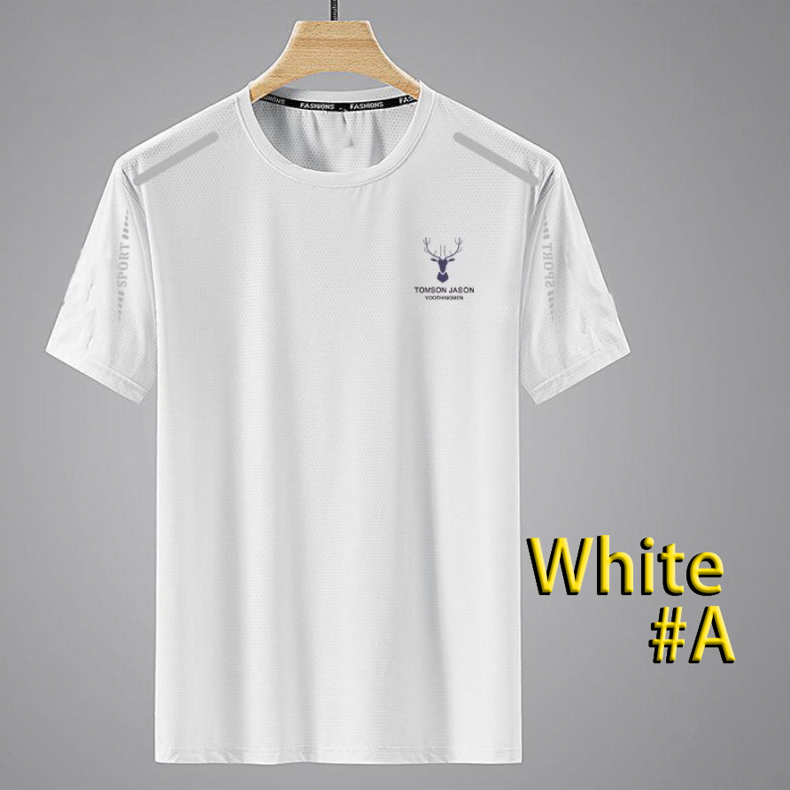 Men's Cooling Quick-Dry T-Shirt - Breathable Mesh Design, Relaxed Fit Casual Top for Summer, Plus Size Trendy T-shirts For Men