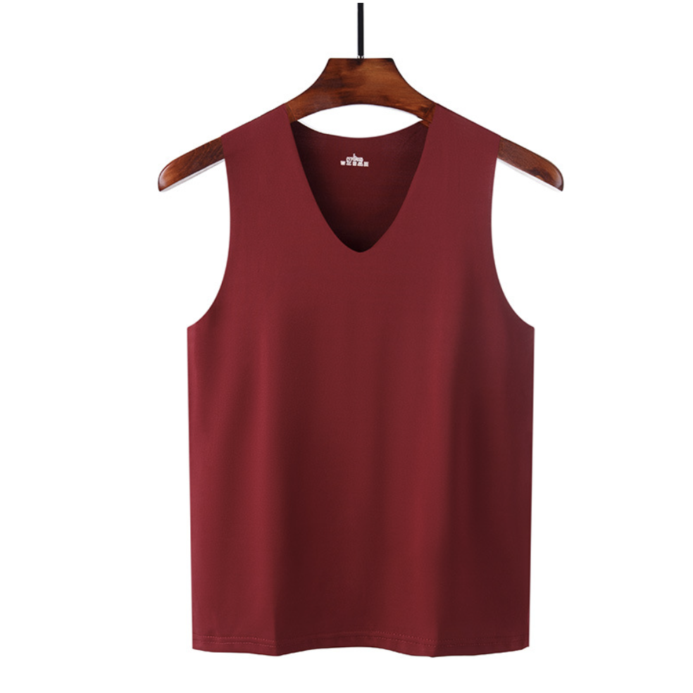 Men's Seamless Ice Silk Vest in Summer: Slim-Fit Sports and Fitness Sleeveless Tank Top for Men, Breathable and Ideal as a Base Layer(Available In Multiple colors)