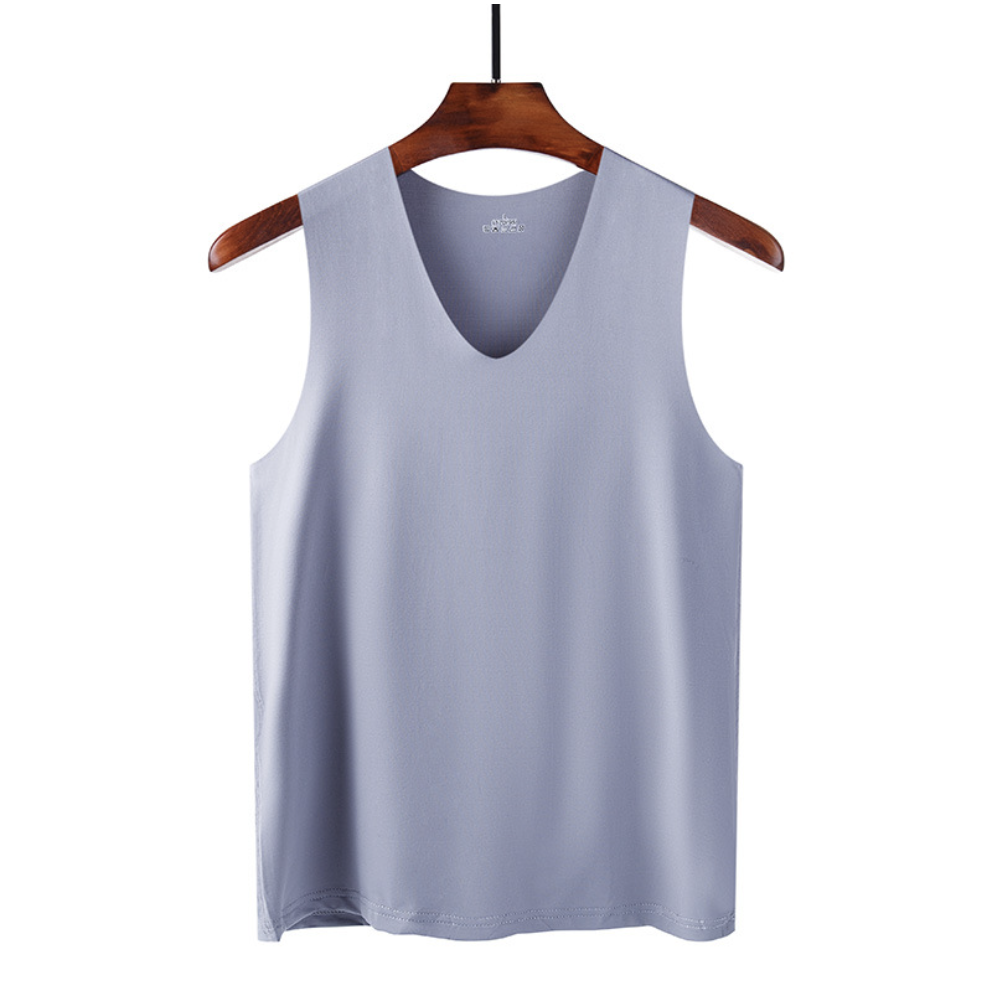 Men's Seamless Ice Silk Vest in Summer: Slim-Fit Sports and Fitness Sleeveless Tank Top for Men, Breathable and Ideal as a Base Layer(Available In Multiple colors)
