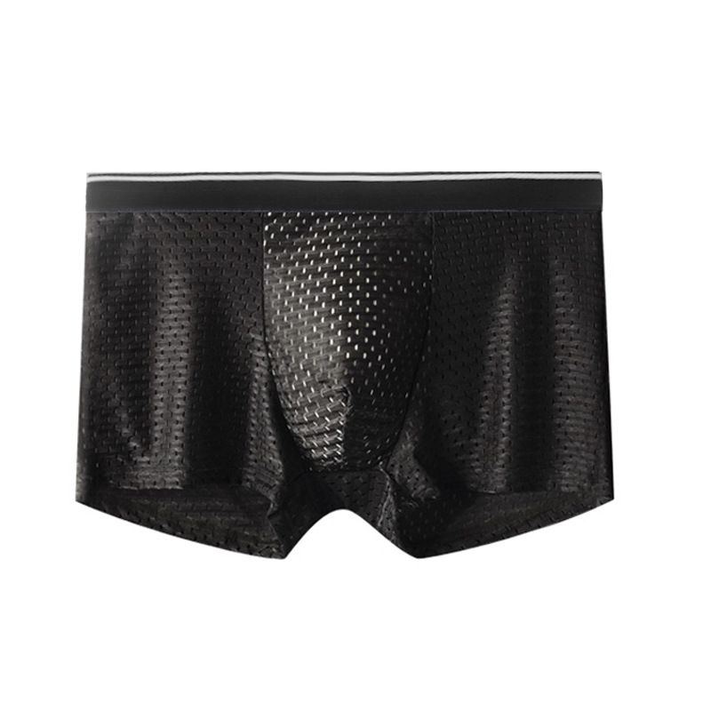 4Pcs Mens Boxer Briefs Quick Dry Sport Boxer Briefs No Ride-up Athletic Mesh Performance Underwear Boxers For Men