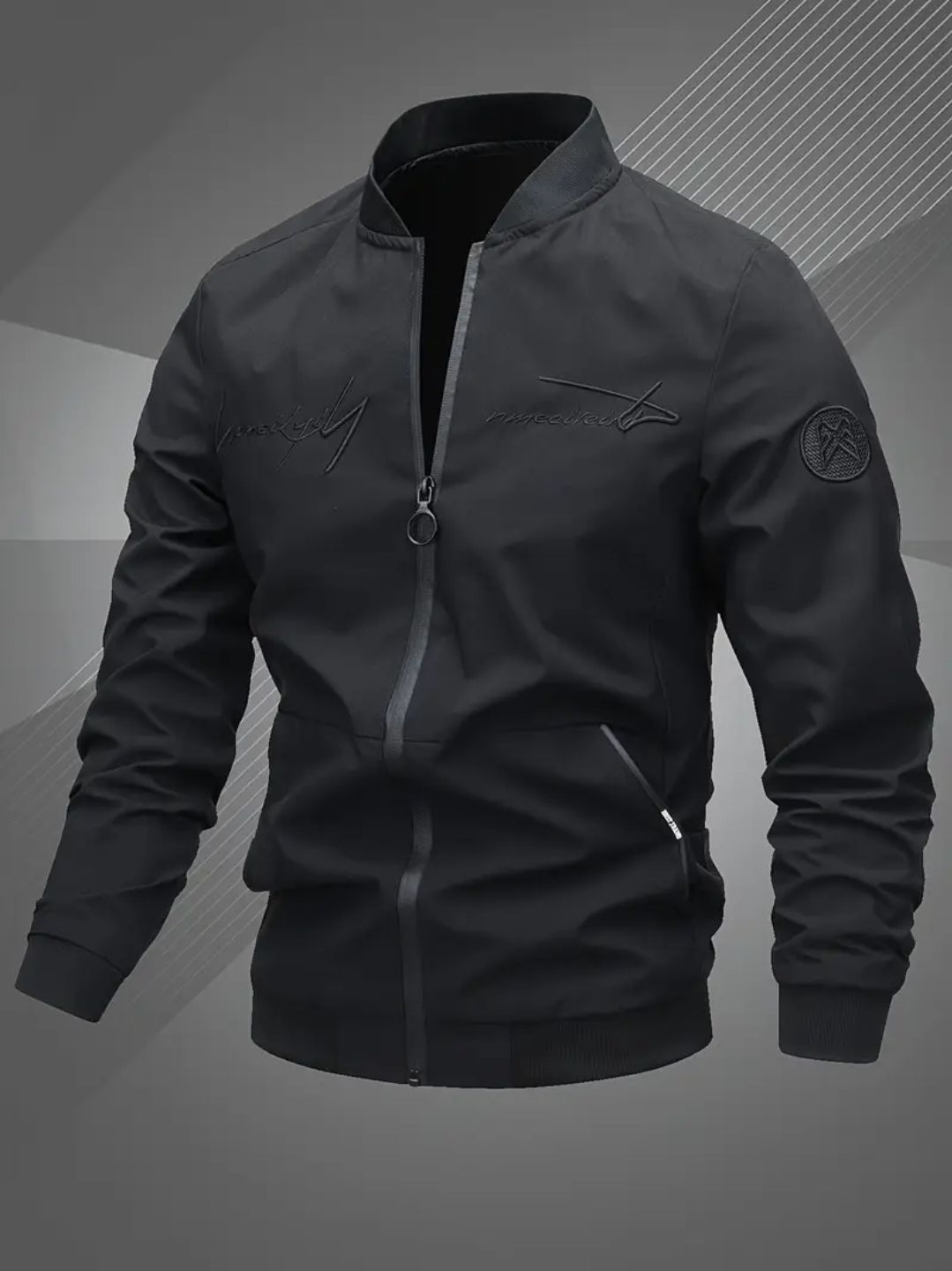 Men'S New Style Letter Embroidered Casual Pilot Jacket, Fashionable And Versatile, Perfect for Gifting