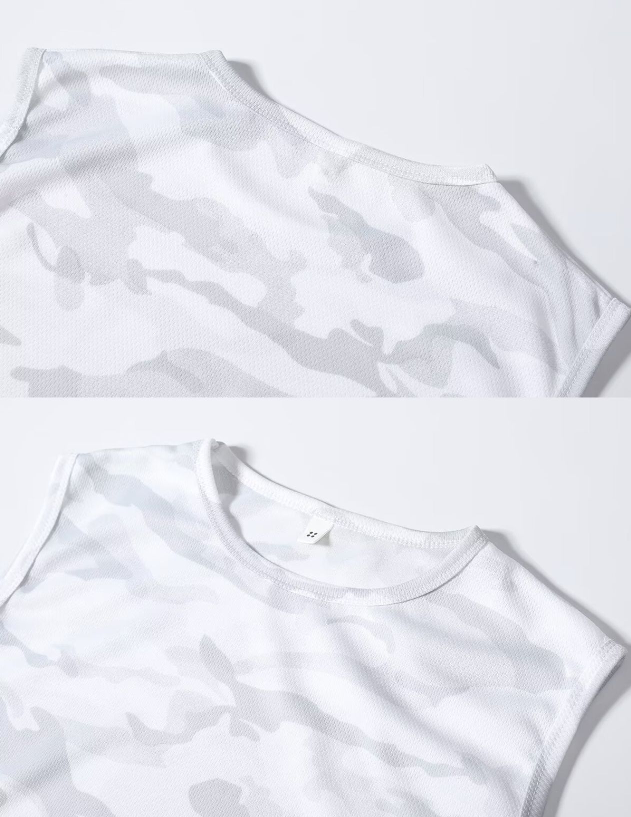 Men's Camo Tank Tops, Quick Dry Breathable Mesh Sports Vests, Casual Crew Neck Sleeveless Athletic Undershirts for Fitness & Training, Workout Clothing|Graphic Tank