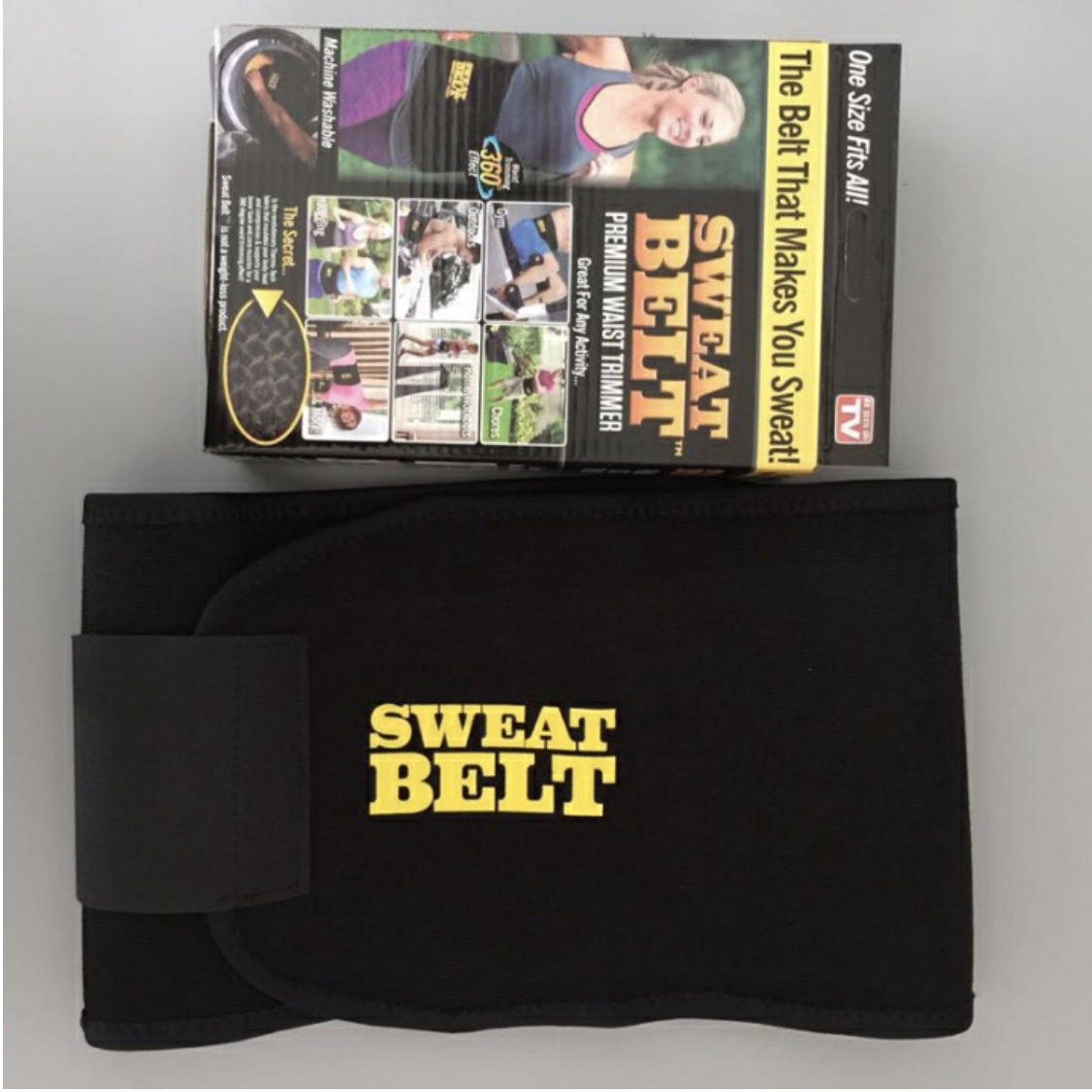 Fashion Sweat Belt Waist Trimmer Weight Loss Fat Burner Tummy Stomach Sweatband