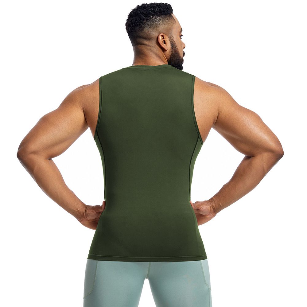 Men's Breathable Sports Vest Tight-Fitting Fitness Clothing for Training Running Basketball Quick-Drying Sweat-Absorbent