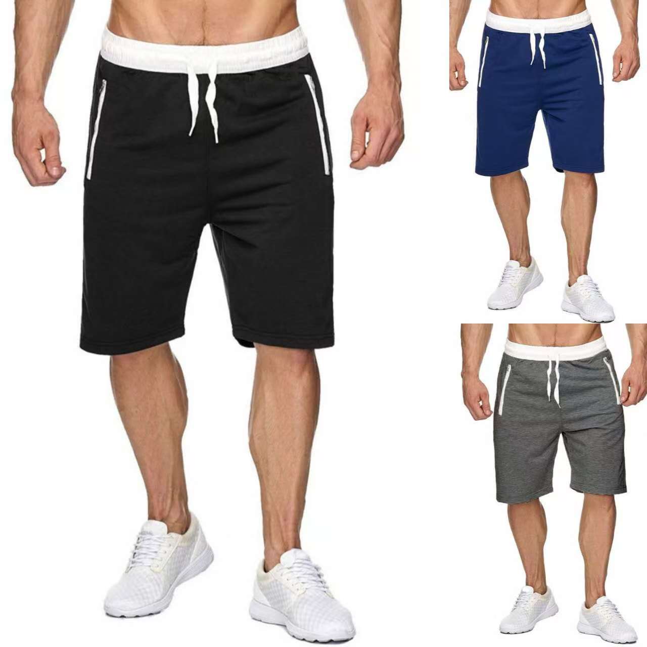 New Men Shorts for Gym Fitness Loose Casual Shorts Bodybuilding Joggers Summer Quick-dry Short Pants Male Beach Sweatpants