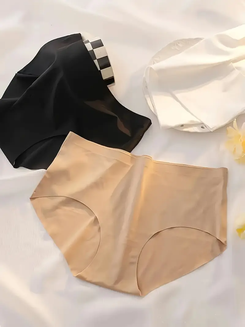 5-Pack Women's 7A Grade Mulberry Silk women Panties - Mid-Rise with Breathable Lined Crotch, Skin-Friendly & Comfortable Seamless Underwear Lady Panty women clothes