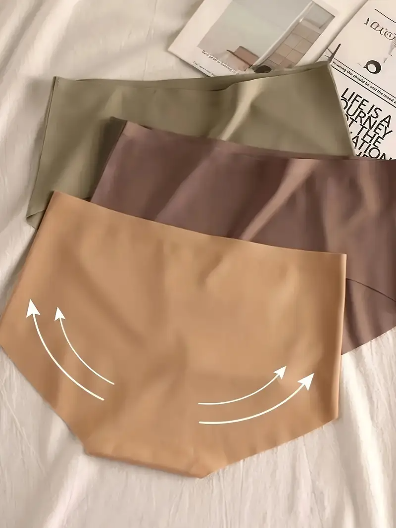 5-Pack Women's 7A Grade Mulberry Silk women Panties - Mid-Rise with Breathable Lined Crotch, Skin-Friendly & Comfortable Seamless Underwear Lady Panty women clothes