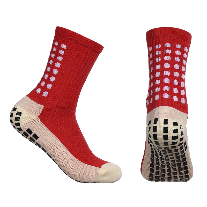 4Pcs Comfortable Anti Slip and Slip Soccer Football Sports Custom Calcetas Medias Antideslizantes Futbol Grip Soccer Socks Men