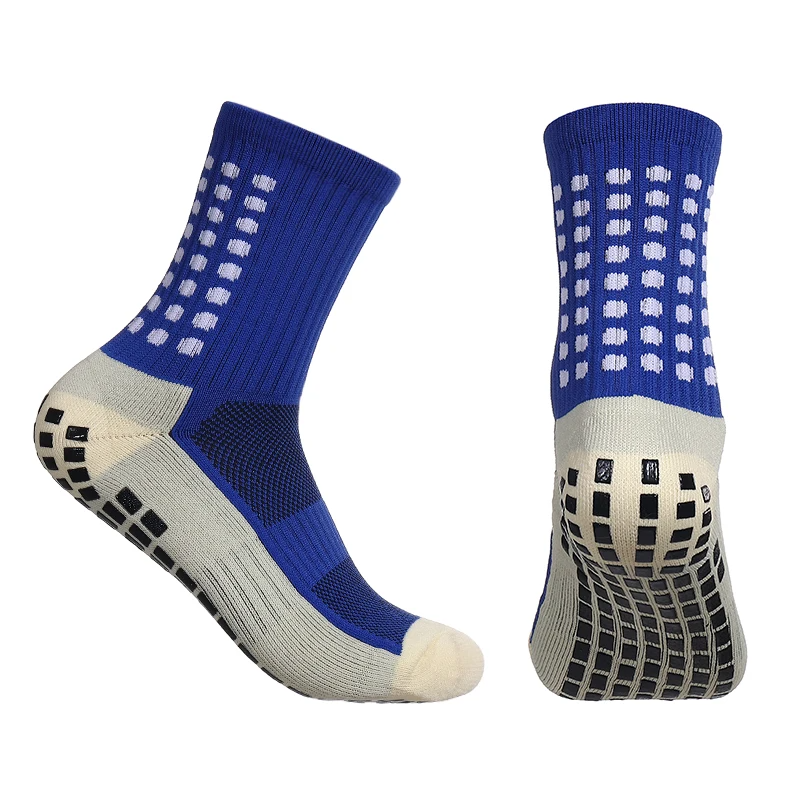 4Pcs Comfortable Anti Slip and Slip Soccer Football Sports Custom Calcetas Medias Antideslizantes Futbol Grip Soccer Socks Men